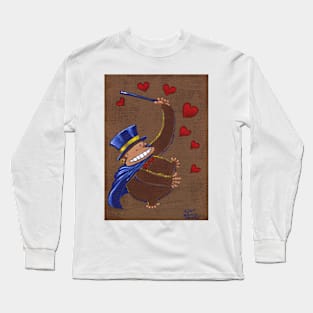 Valentine Magician Ape Long Sleeve T-Shirt